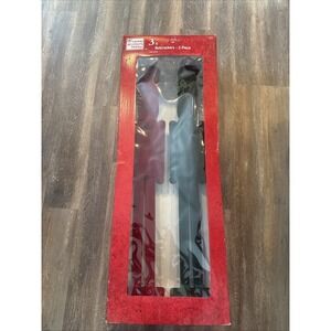 Set of 2 Red/Green 3 Feet Solid Nutcracker Figures, Christmas Holiday Decor New